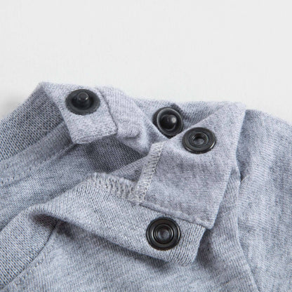 Baby Boys Grey Dogs Printed T-Shirt