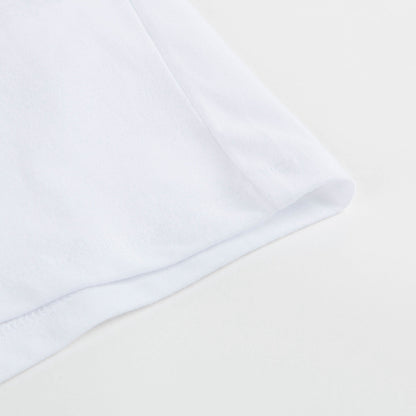 Boys White Tiger Logo Cotton T-shirt