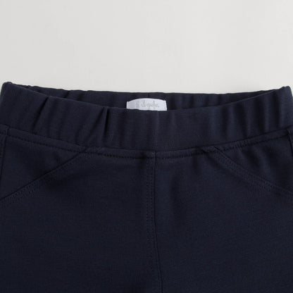 Girls Navy Blue jersey Trousers
