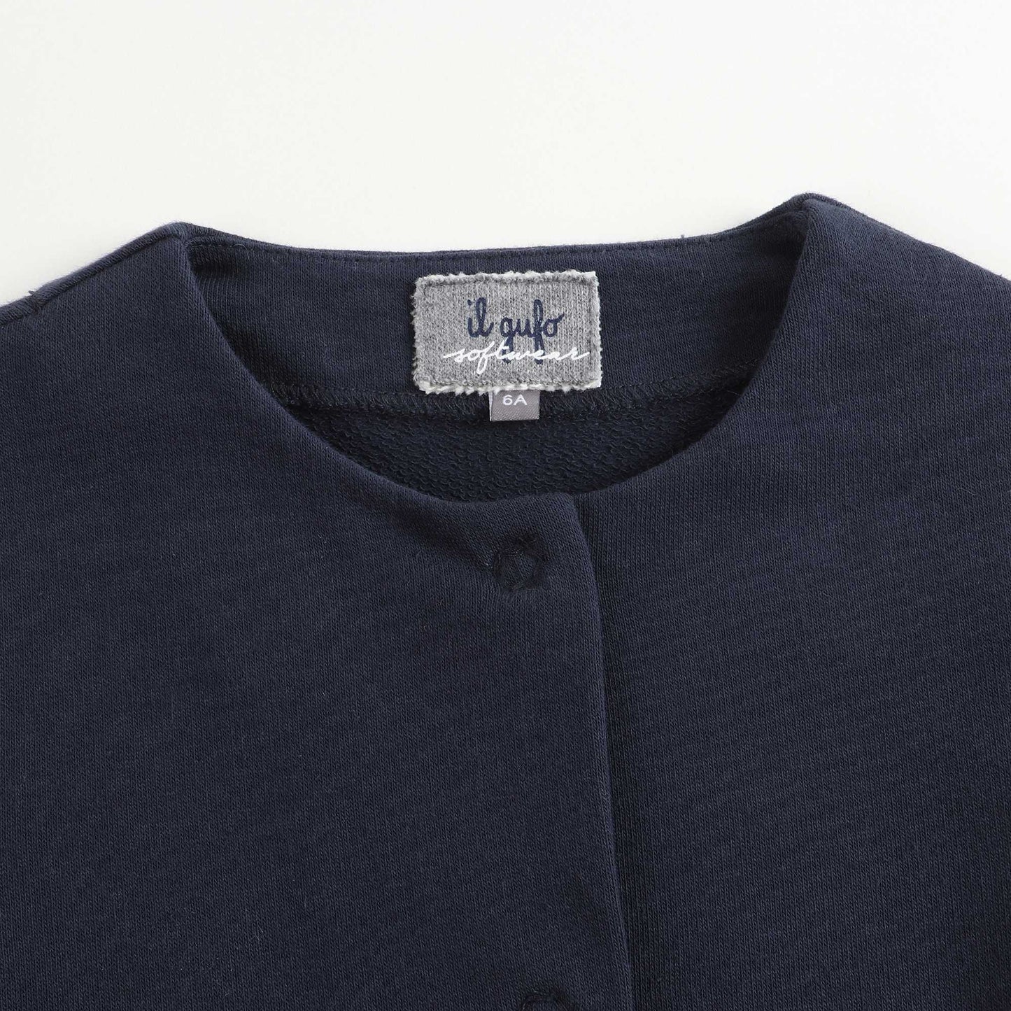 Girls Dark Blue Cotton Jacket