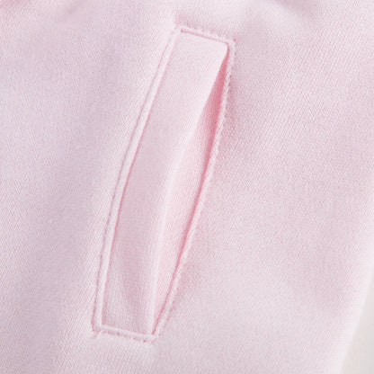 Girls Pink Cotton Tracksuit Trousers