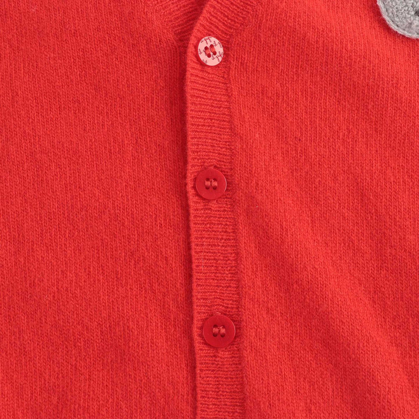 Baby Boys Red Wool Cardigan