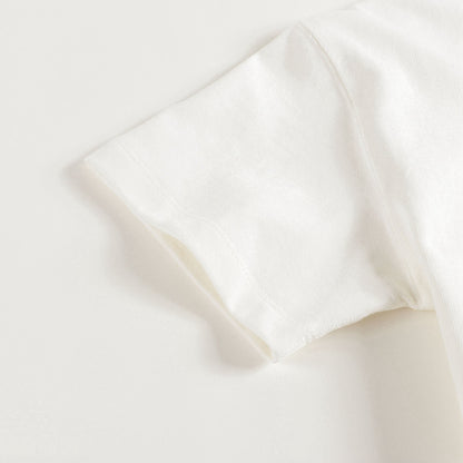 儿童白色LogoT恤