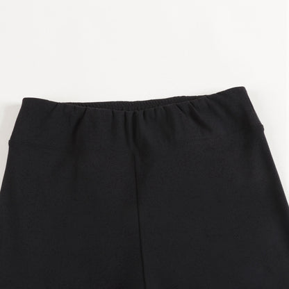 儿童黑色Logo骑行裤