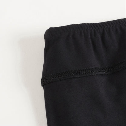 儿童黑色Logo骑行裤