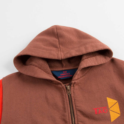 Boys & Girls Brown Zip-up Top