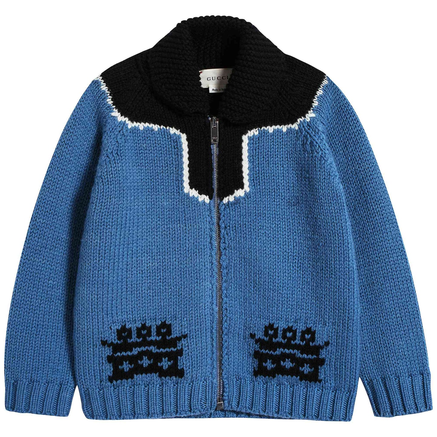 Baby Summeryav & Black Wool Cardigan