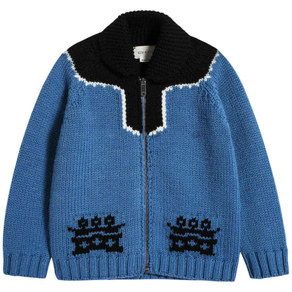 Baby Summeryav & Black Wool Cardigan