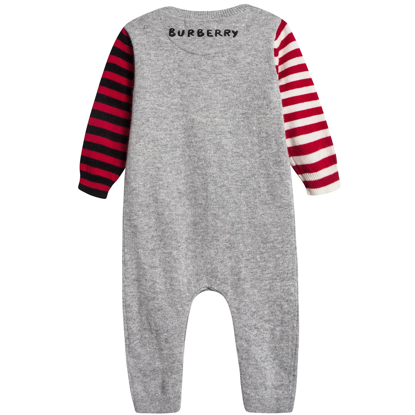 Baby Grey Melange Cashmere Overalls