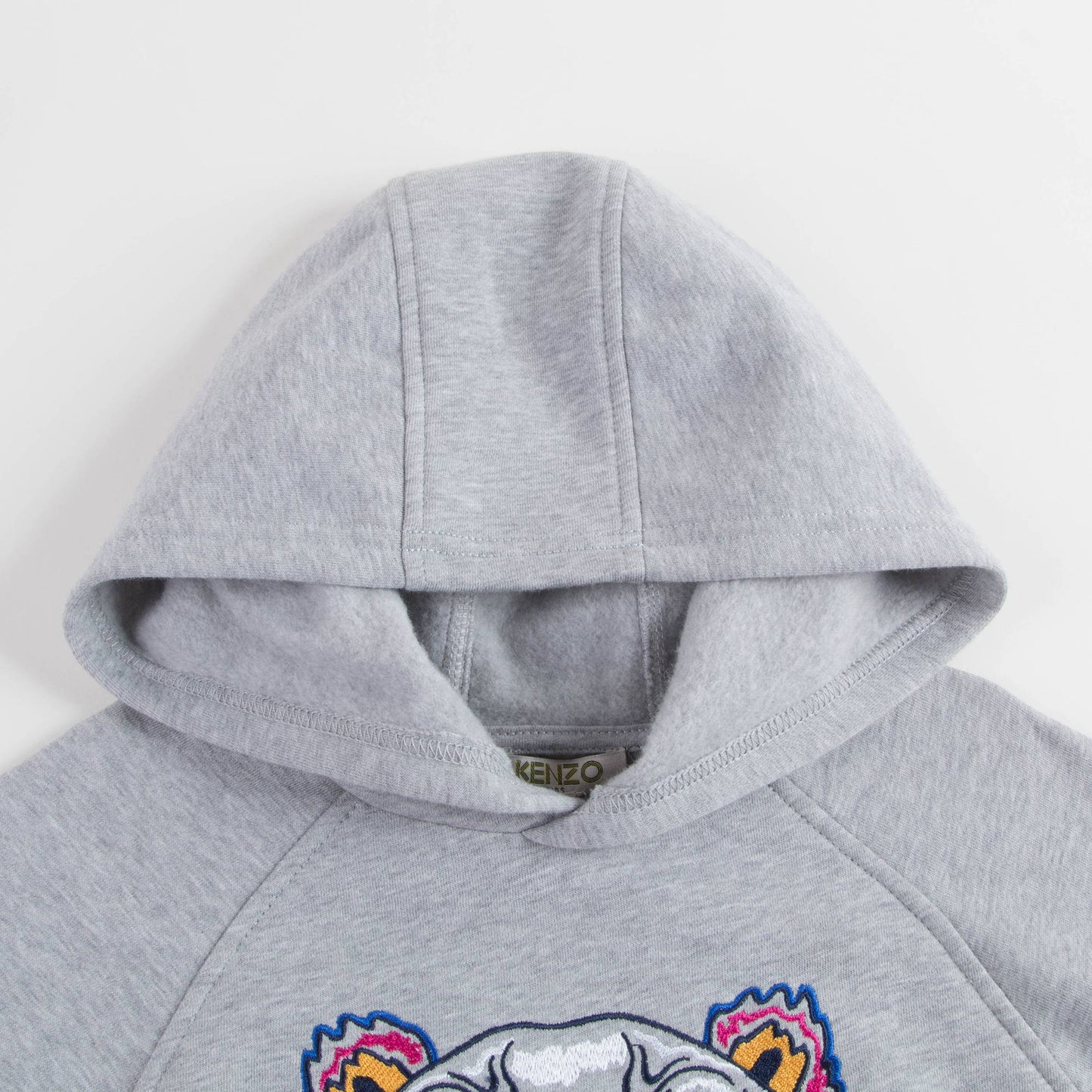Girls Marl Grey Tiger Cotton Dress