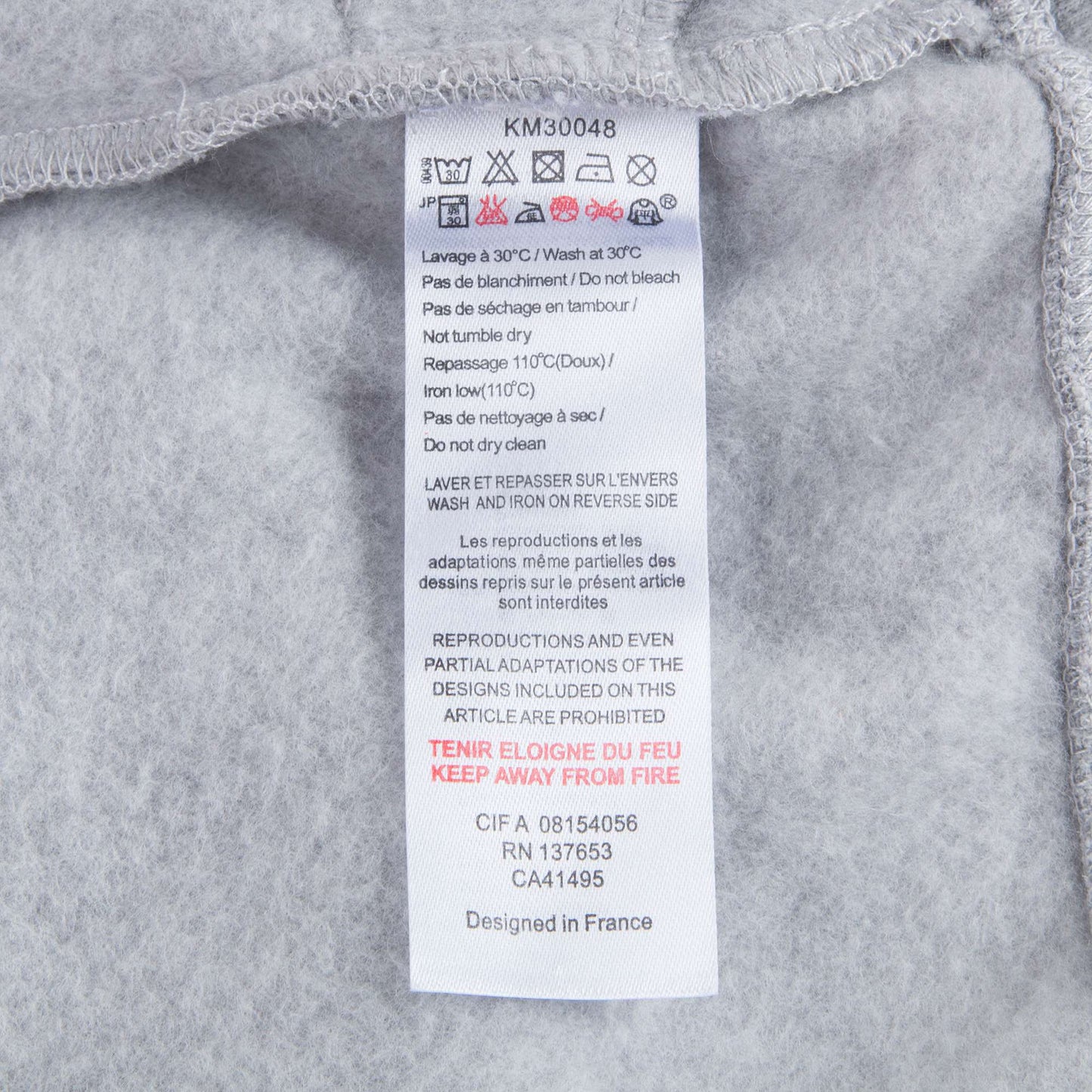 Girls Marl Grey Tiger Cotton Dress