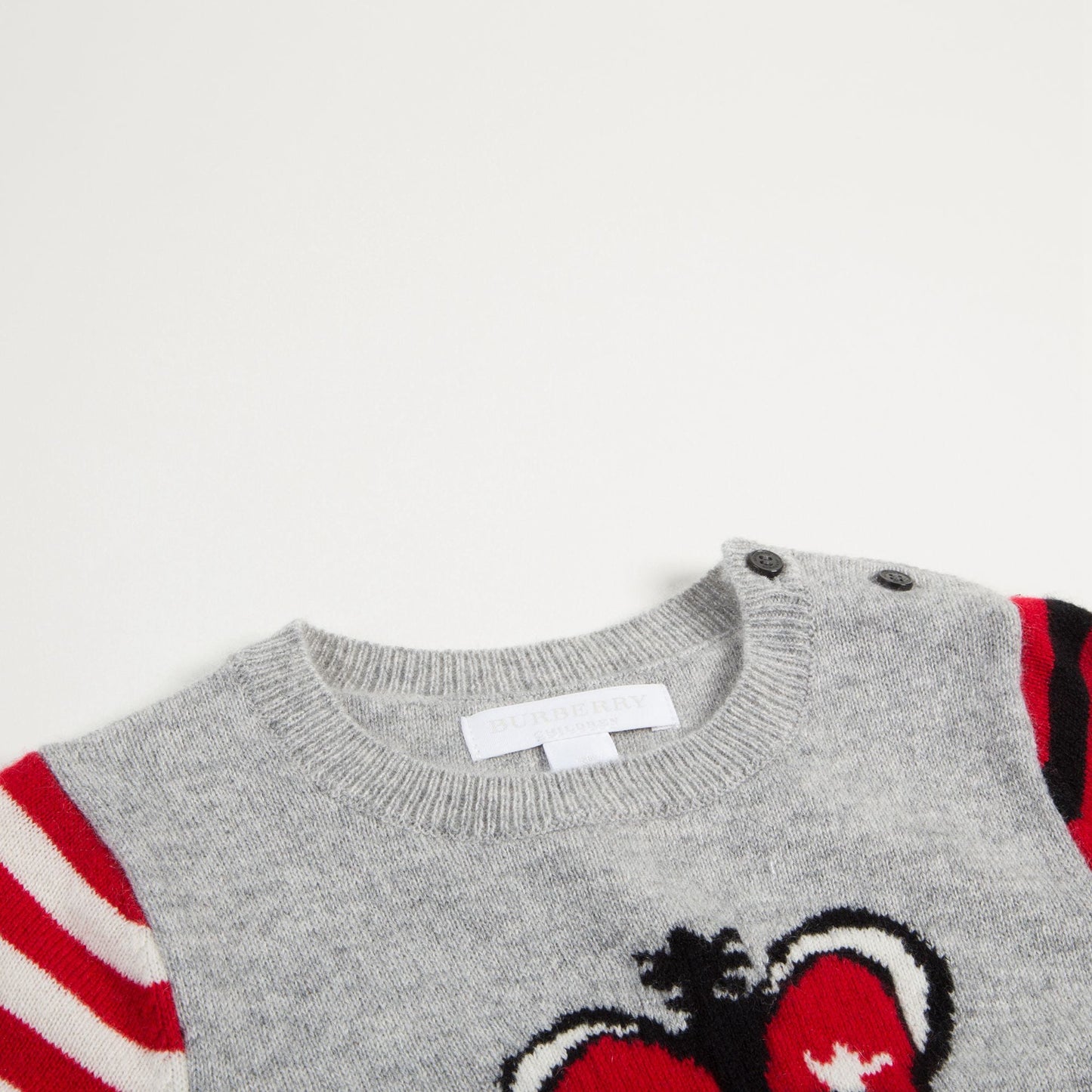 Baby Grey Melange Cashmere Overalls
