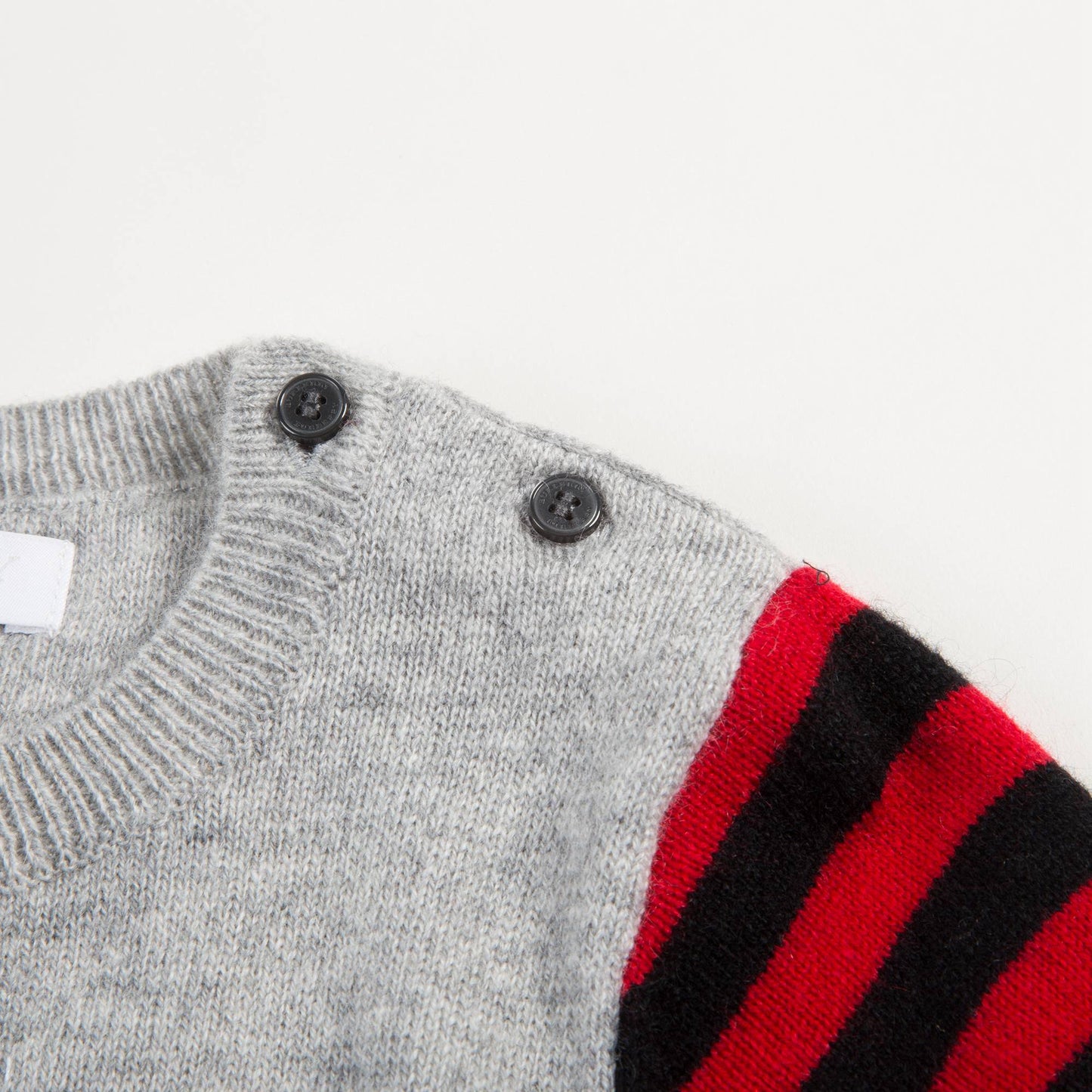 Baby Grey Melange Cashmere Overalls