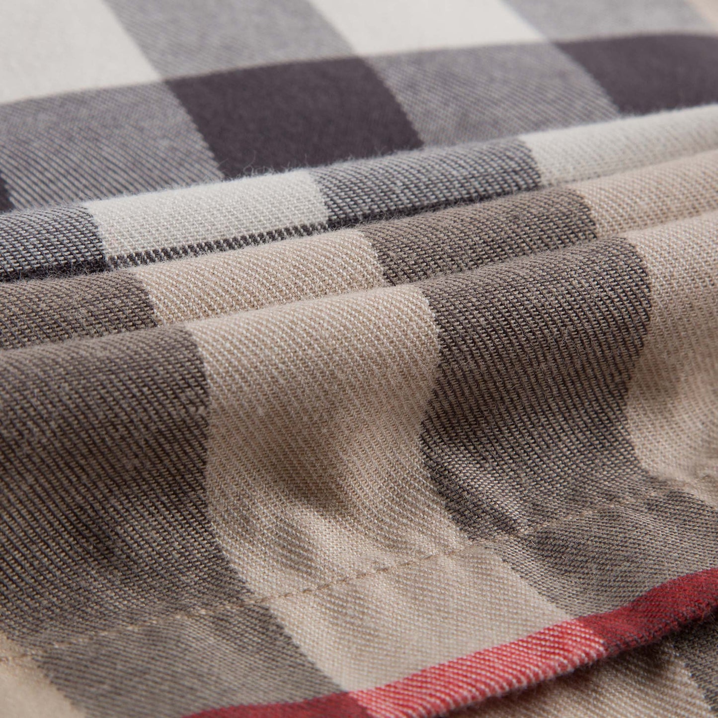 Boys Beige Checked Cotton Shorts