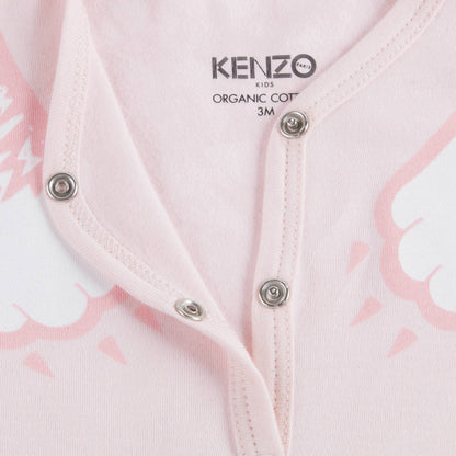 Baby Girls Light Pink Cotton Babysuit