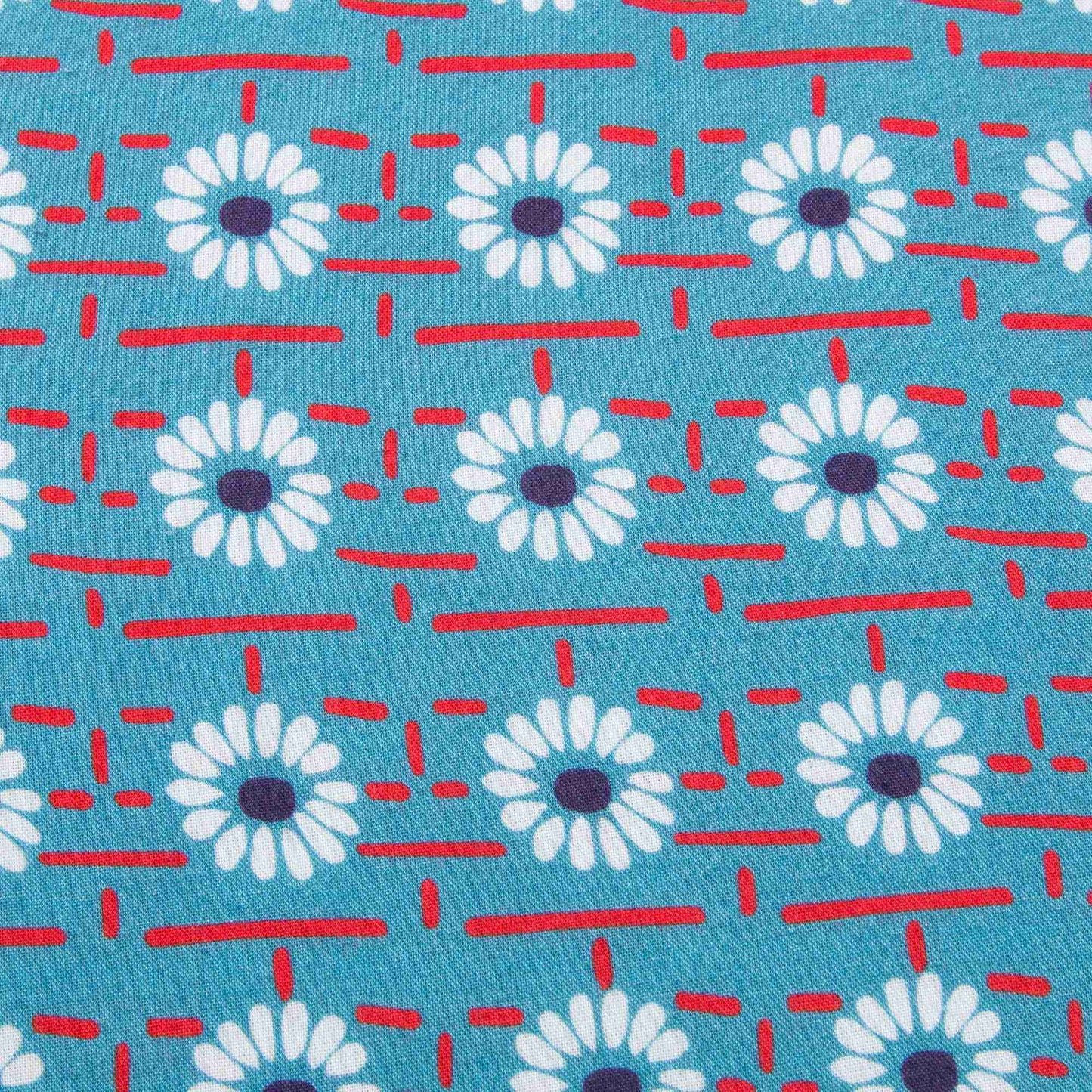 Girls Blue Daisy Printed Dress