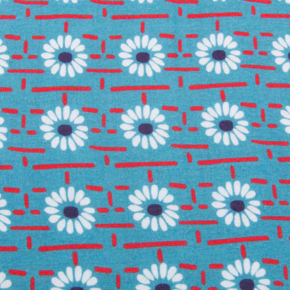 Girls Blue Daisy Printed Dress