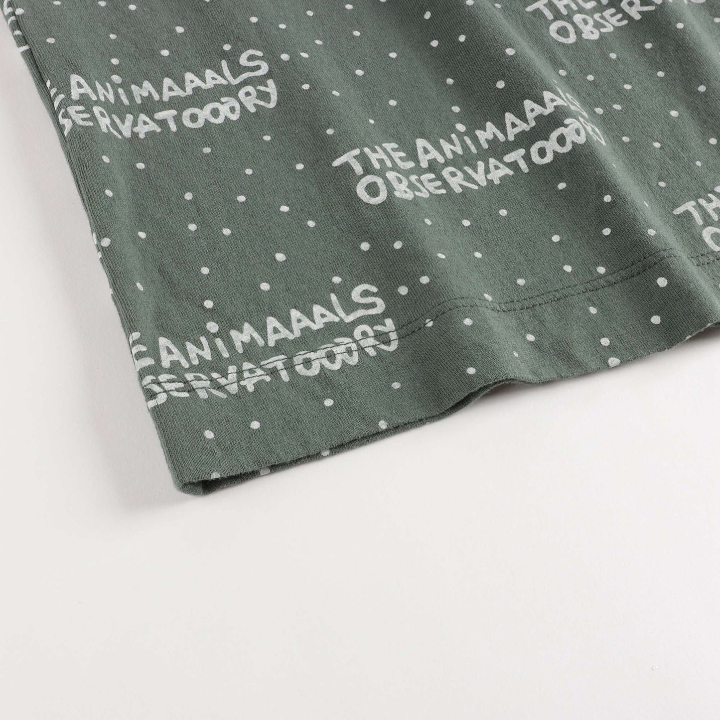 女童绿色Logo短裙