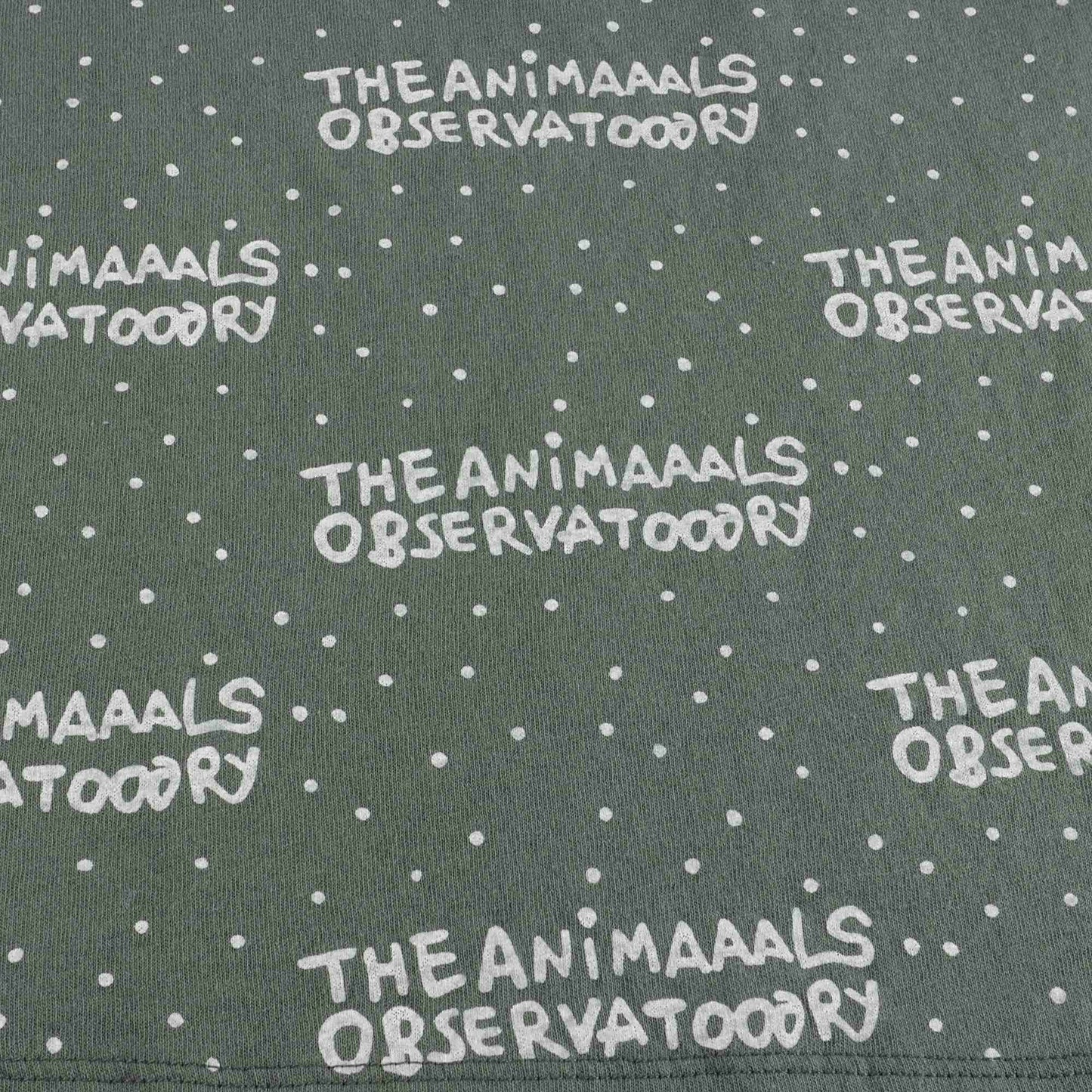 女童绿色Logo短裙