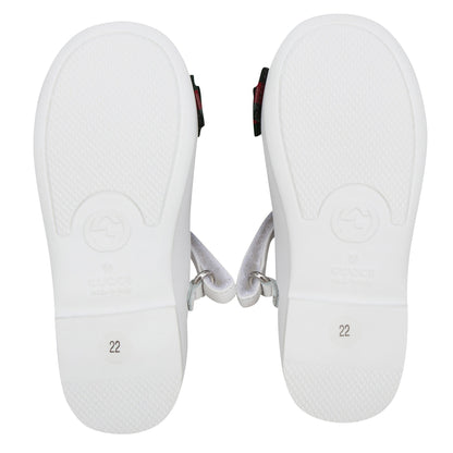 Girls White Leather Shoes