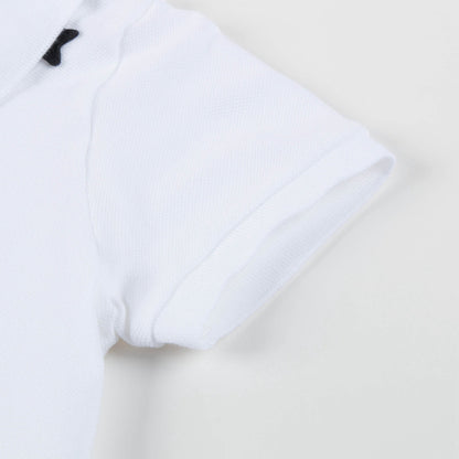 Baby White Cotton "Star" Babysuit