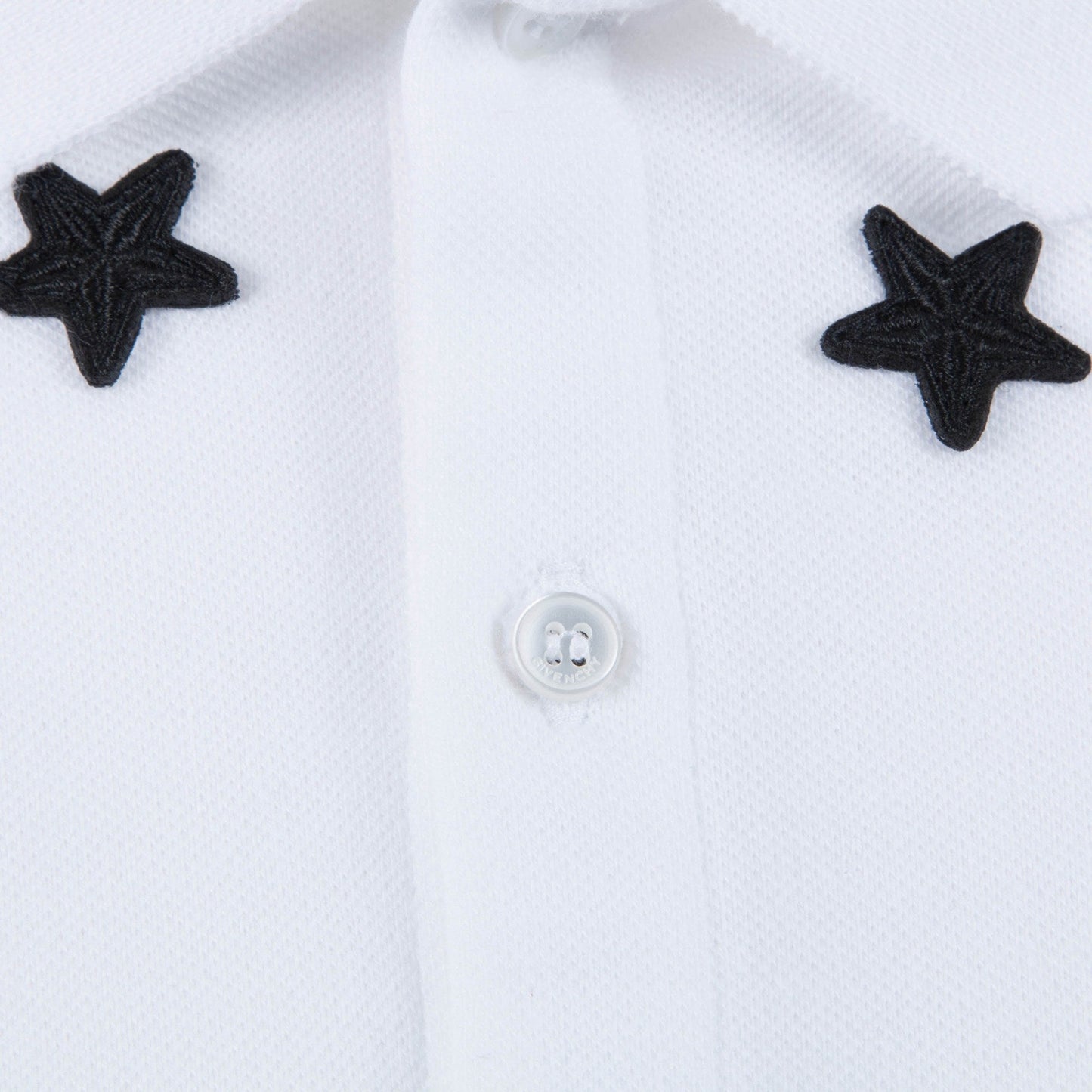 Baby White Cotton "Star" Babysuit