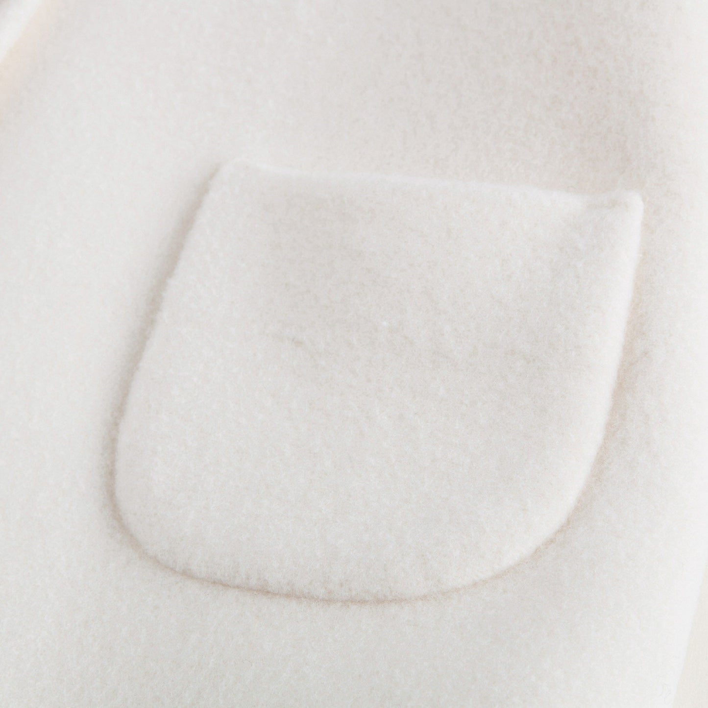 Girls Ivory Wool & Cashmere Coat