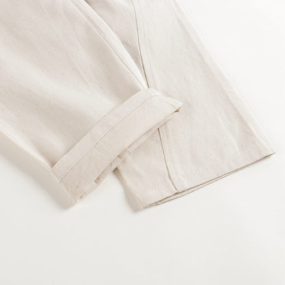 Boys & Girls Chalk Twill Cotton Trousers
