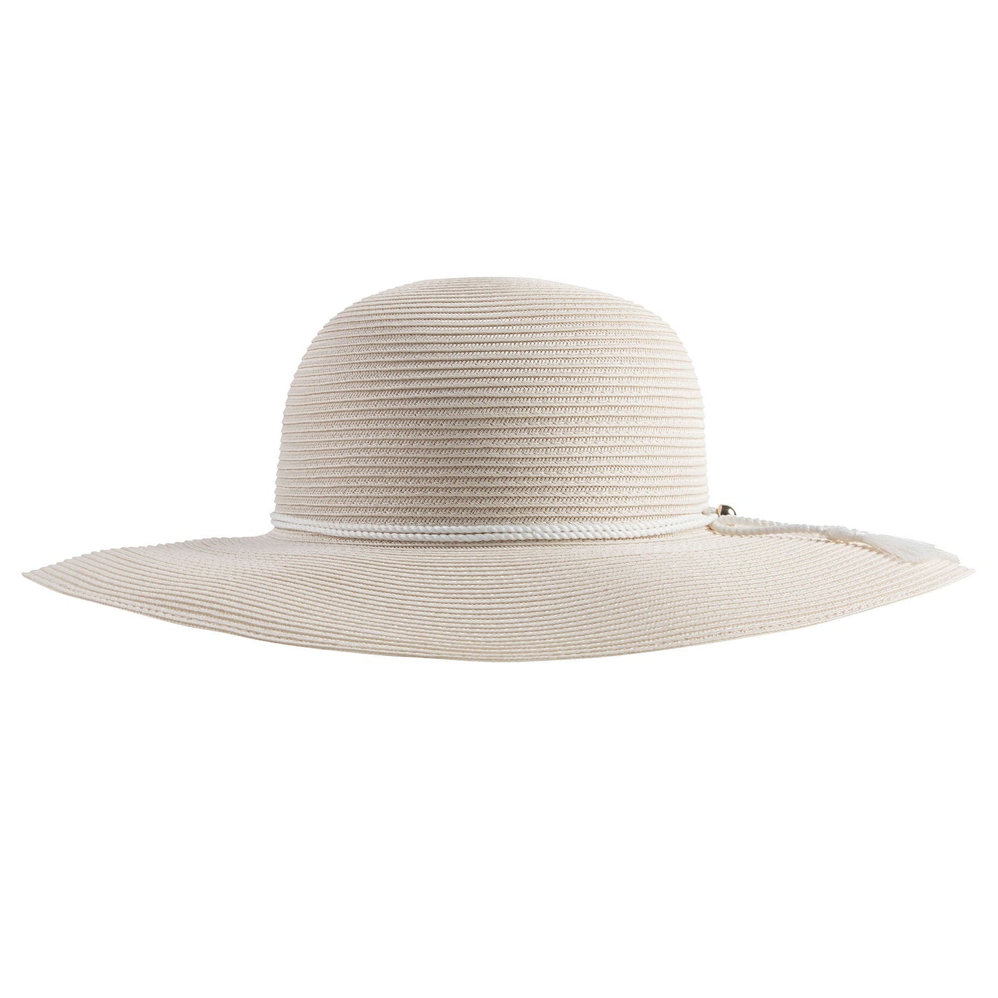 Girls Ivory Brimmed Sun Hat