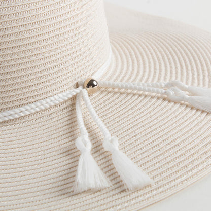 Girls Ivory Brimmed Sun Hat