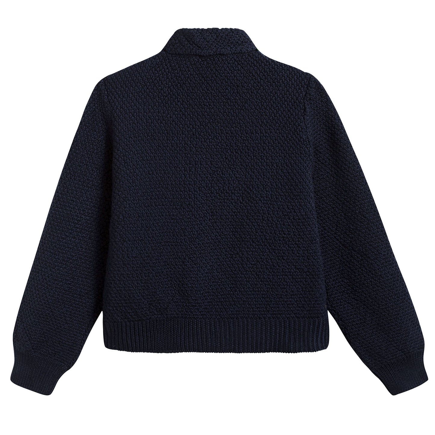Girls Navy Blue Knitted Cardigan