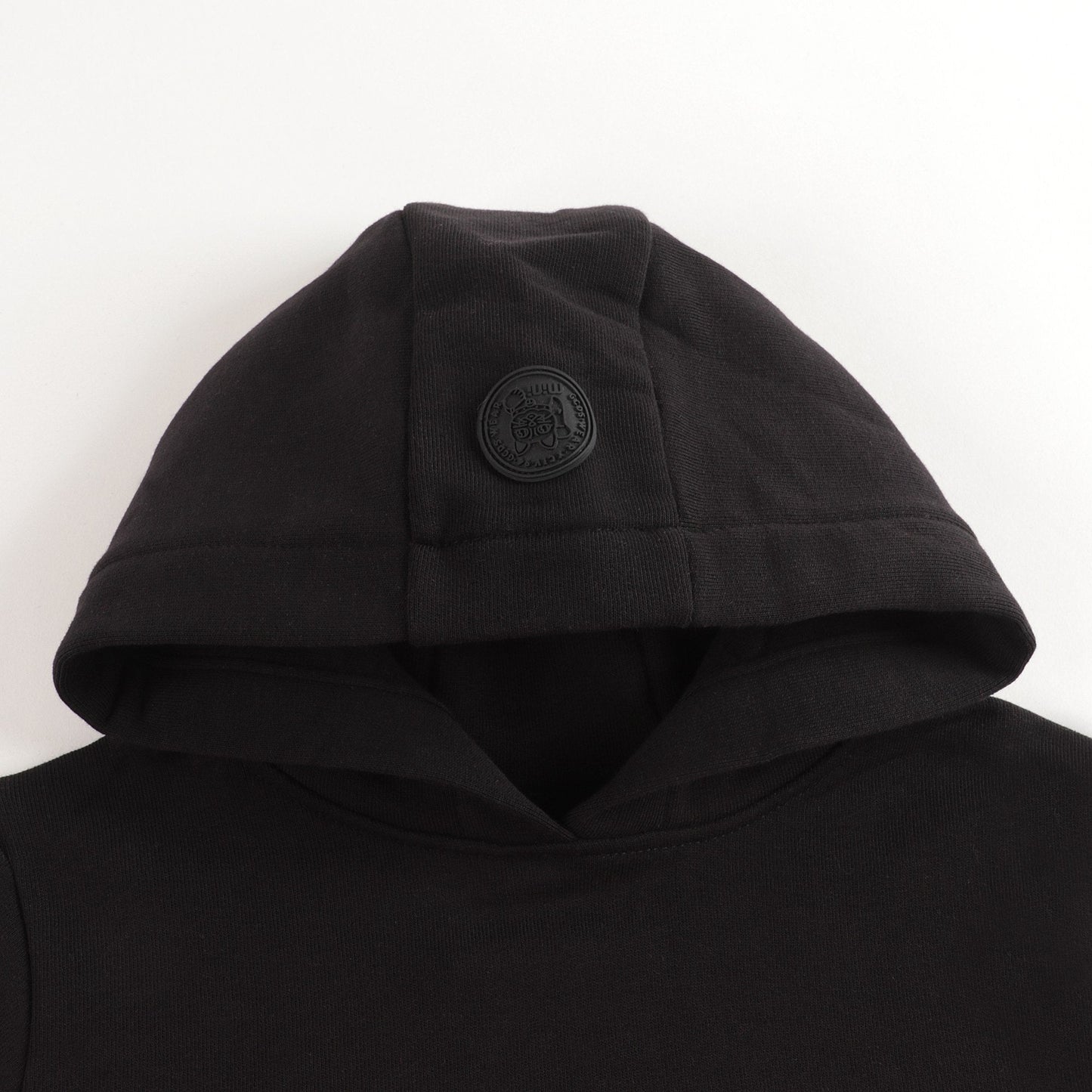 Boys & Girls Black Logo Hooded Sweatshirt