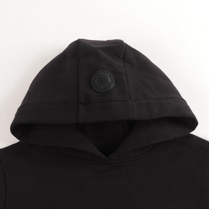 Boys & Girls Black Logo Hooded Sweatshirt