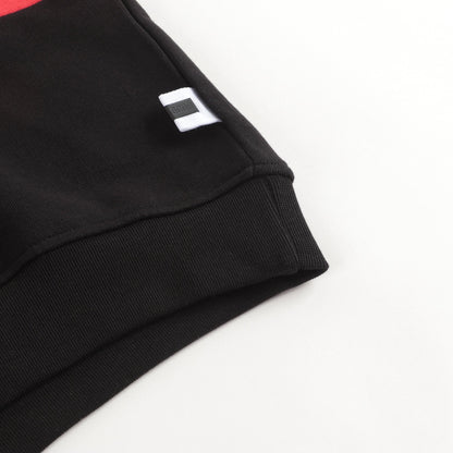 Boys & Girls Black Logo Hooded Sweatshirt