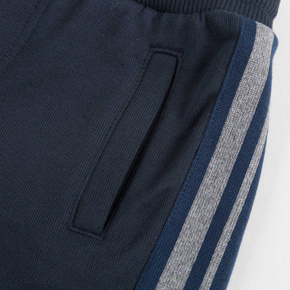 Boys Blue Cotton Jersey Trousers