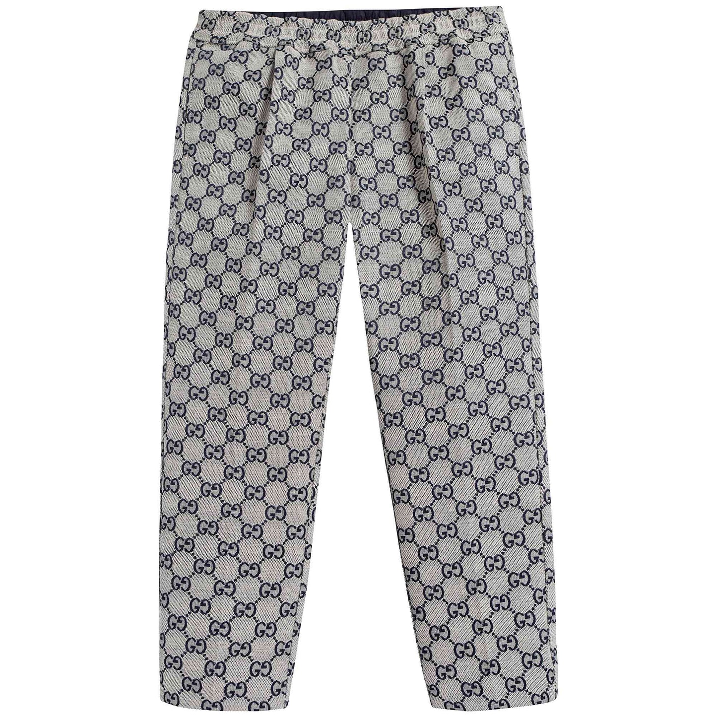 Boys Beige GG Cotton Trousers