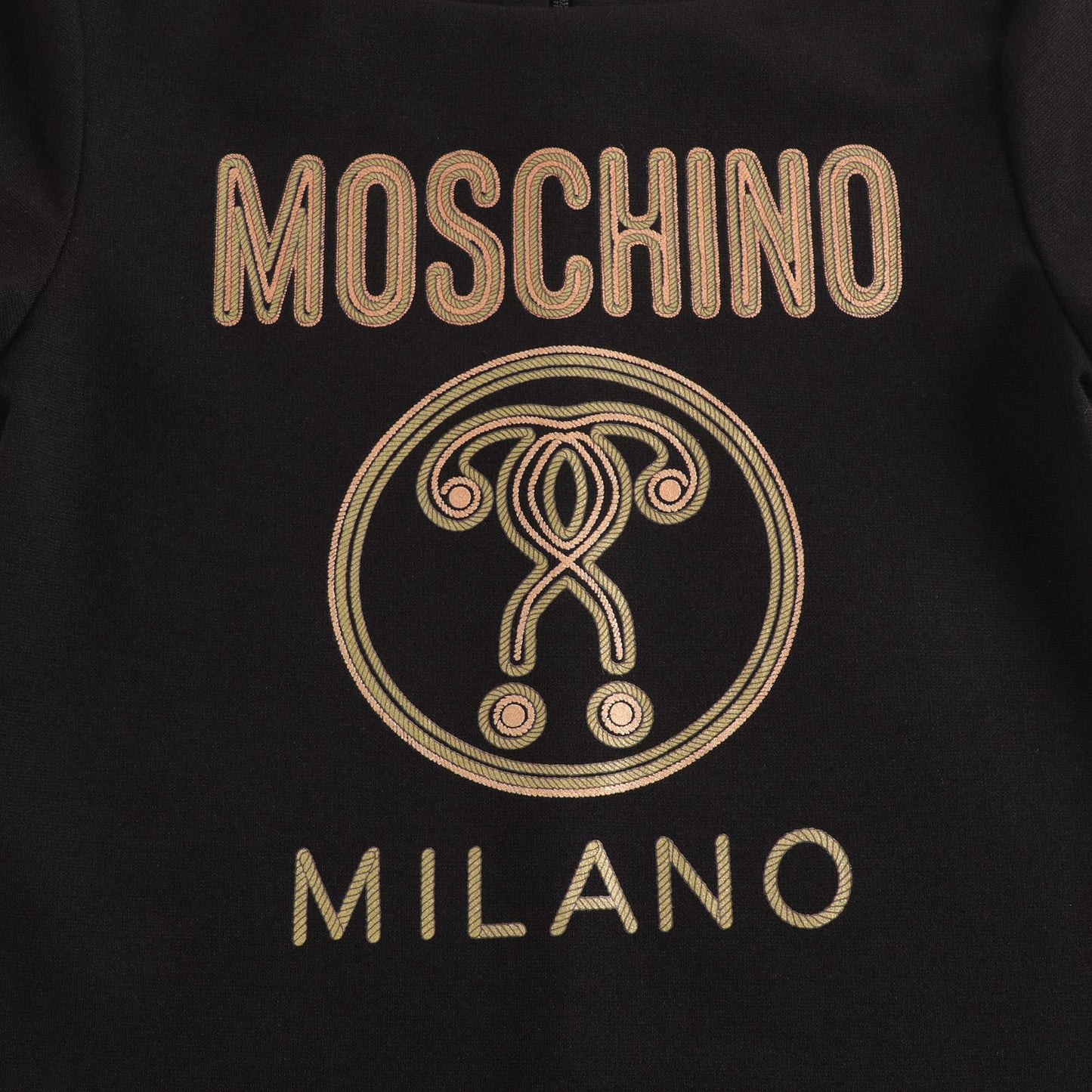 Girls Black Logo Dress