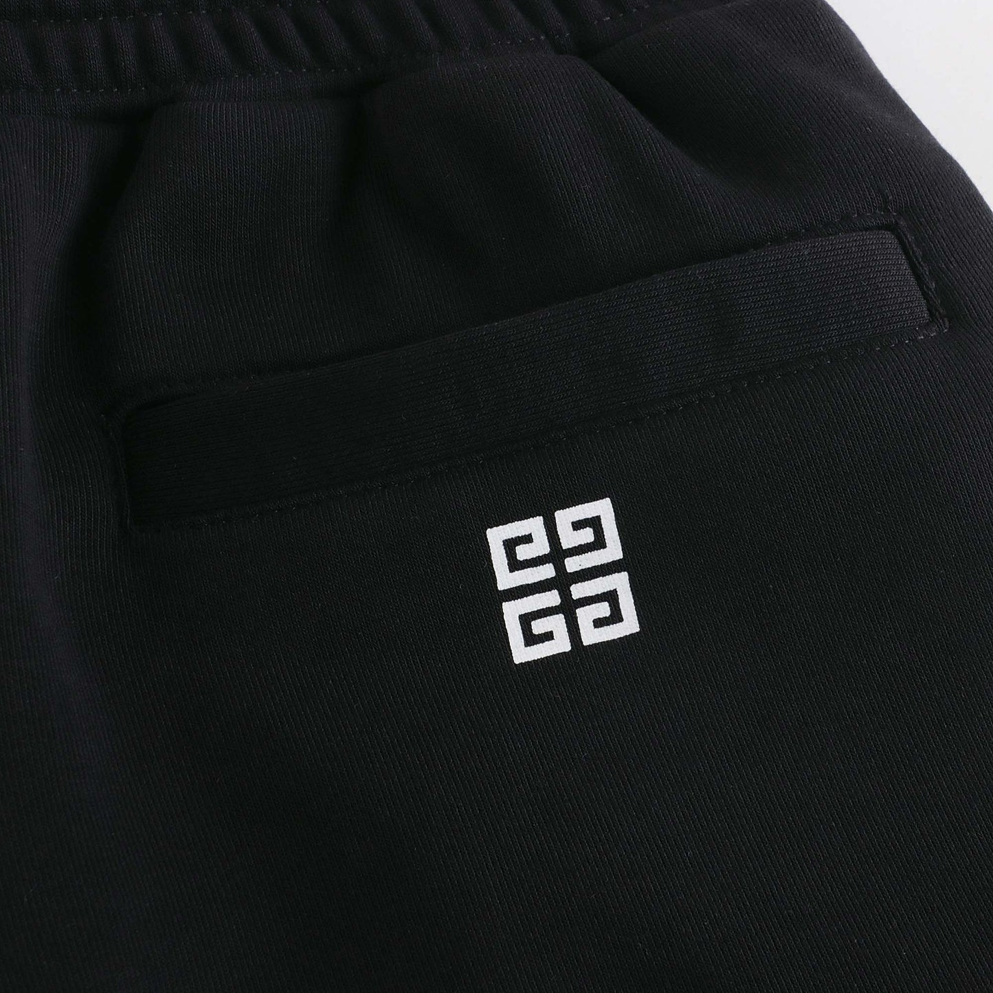 男童黑色Logo棉短裤