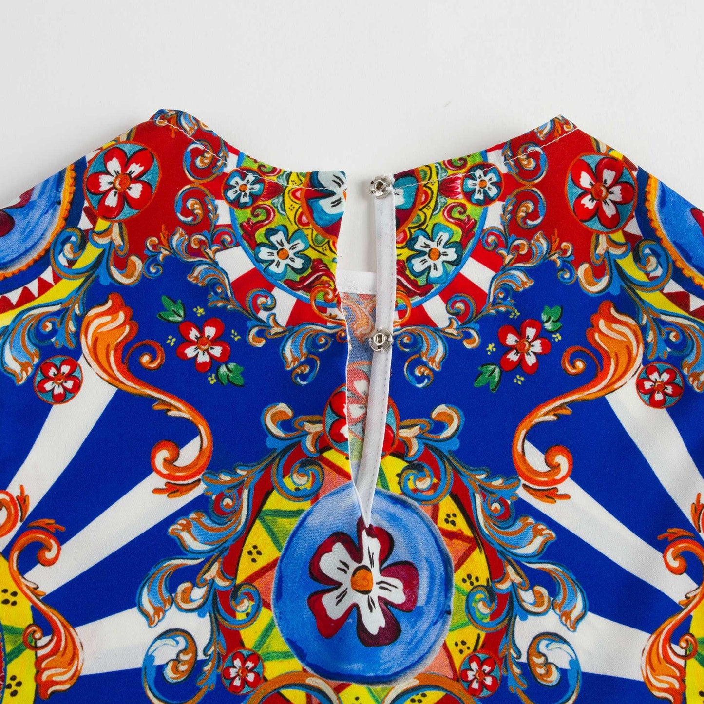 Girls Multicolor Printed Sleeveless T-Shirt