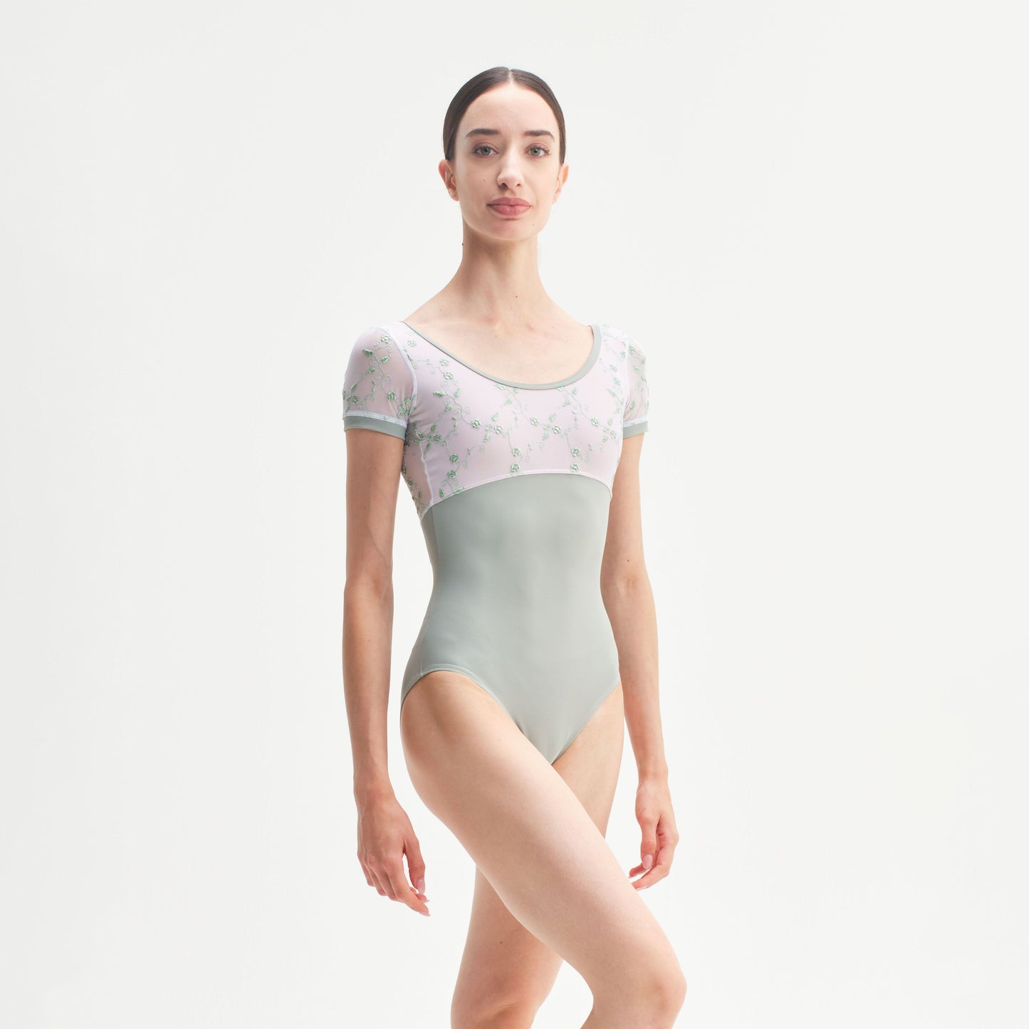 女士浅绿色"Iside"芭蕾舞连体衣(CD26014-2/L17+L09+TR03)