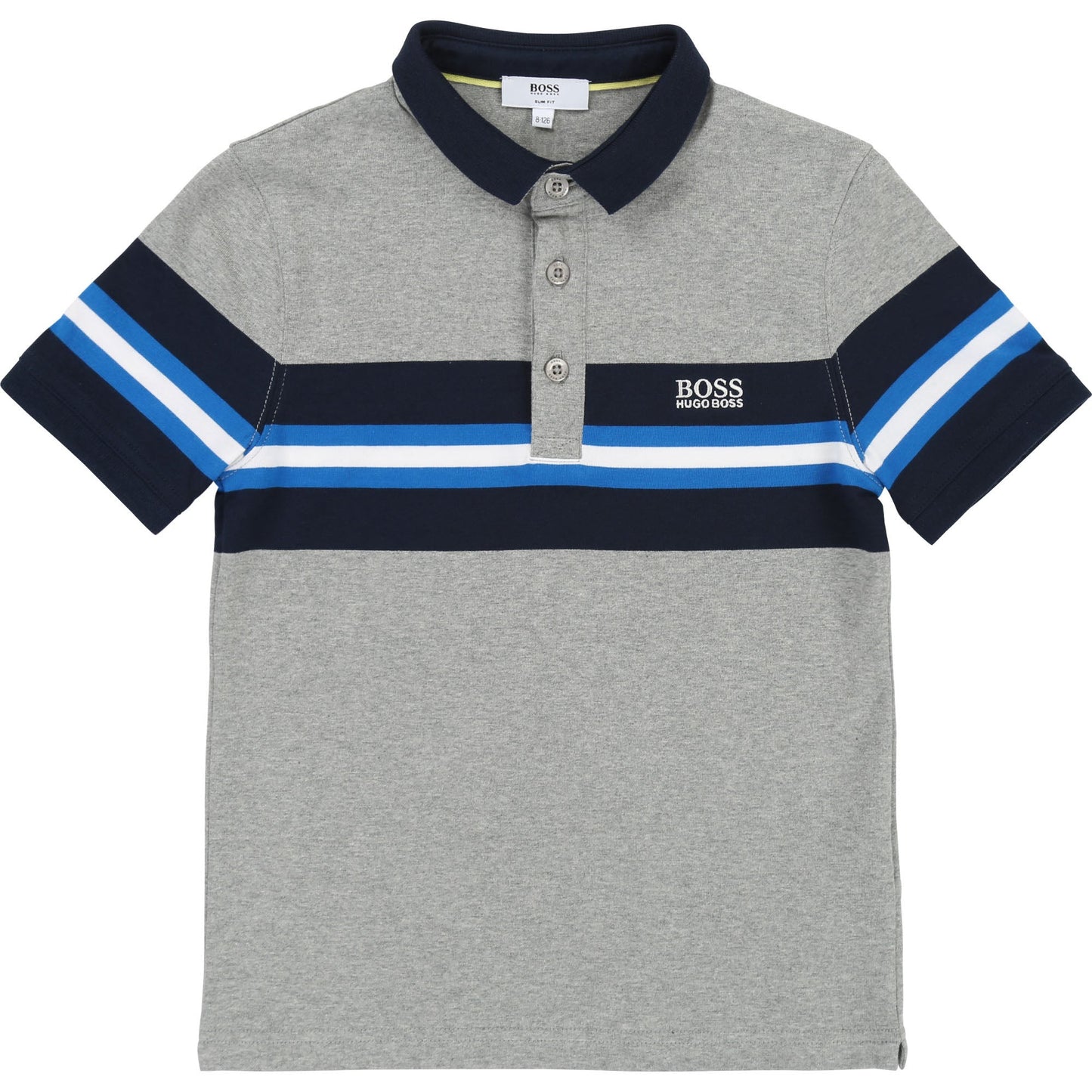 Boys Grey Polo Cotton Shirt