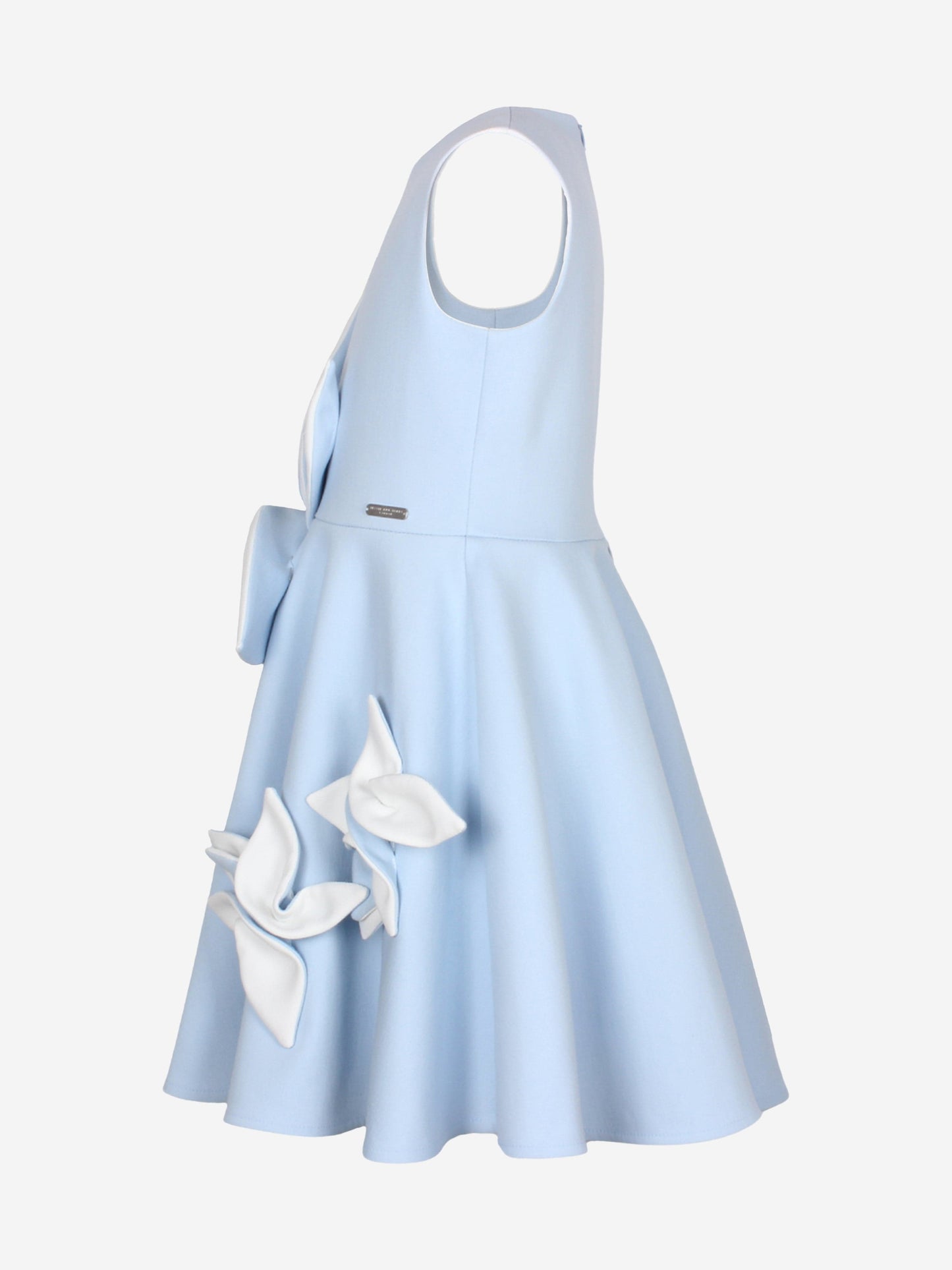 Jessie And James Girls Magnolia Sunset Flower Dress in Blue