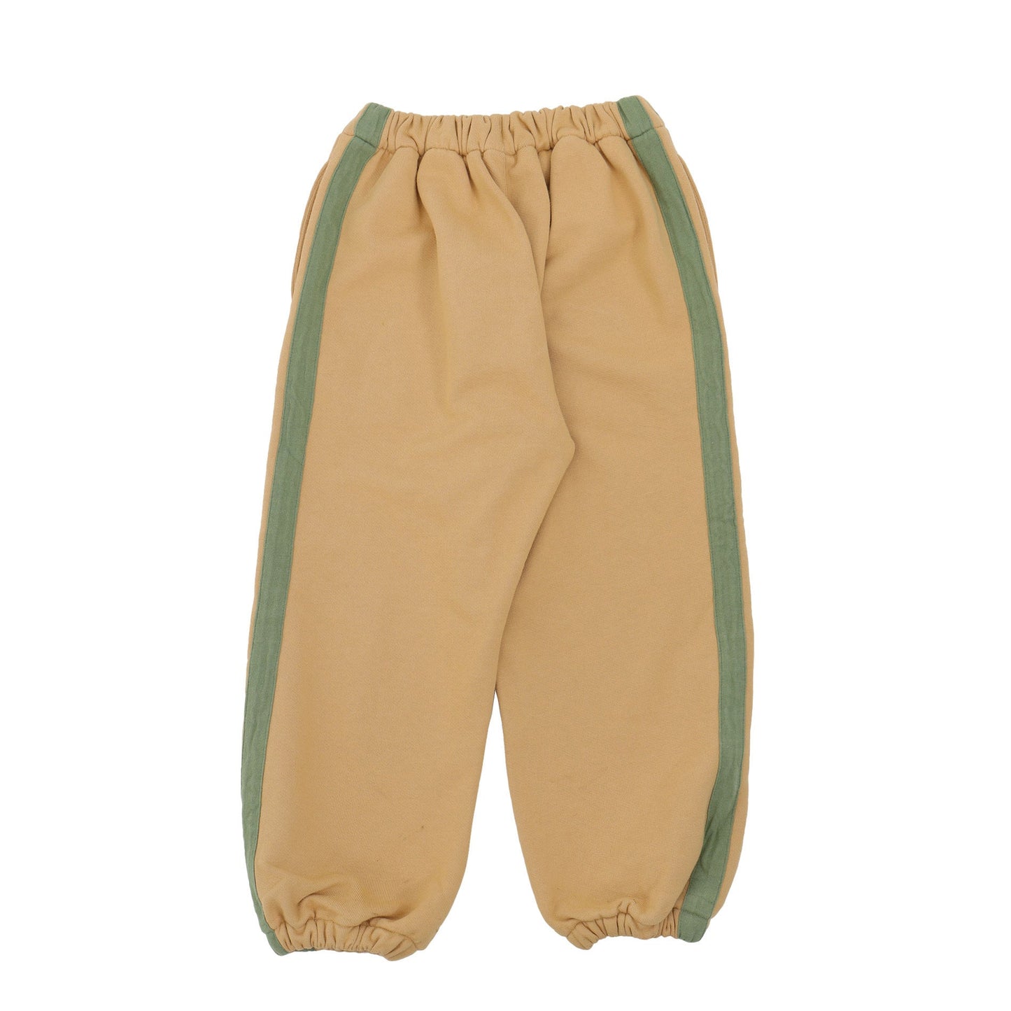 儿童驼色Logo长裤