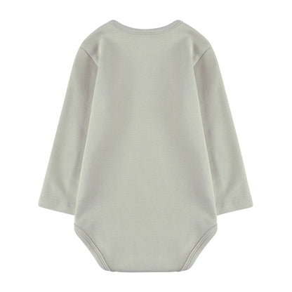 婴儿浅绿色棉连体衣