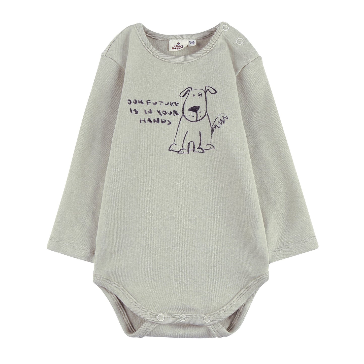 婴儿浅绿色棉连体衣