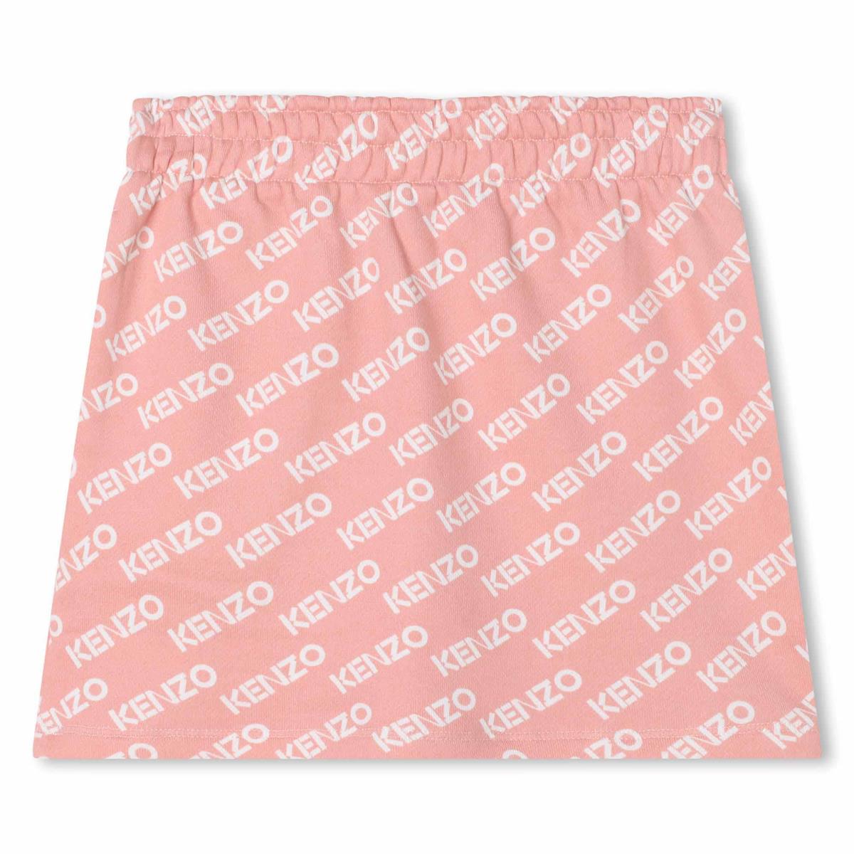 女童粉色Logo短裙
