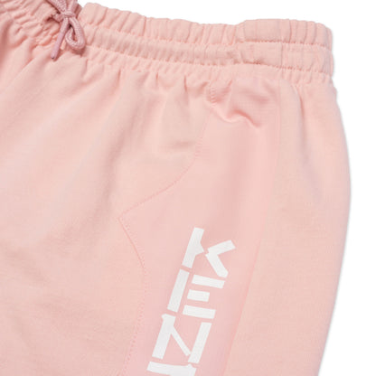 女童粉色Logo棉短裤