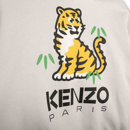 儿童白色Logo棉卫衣