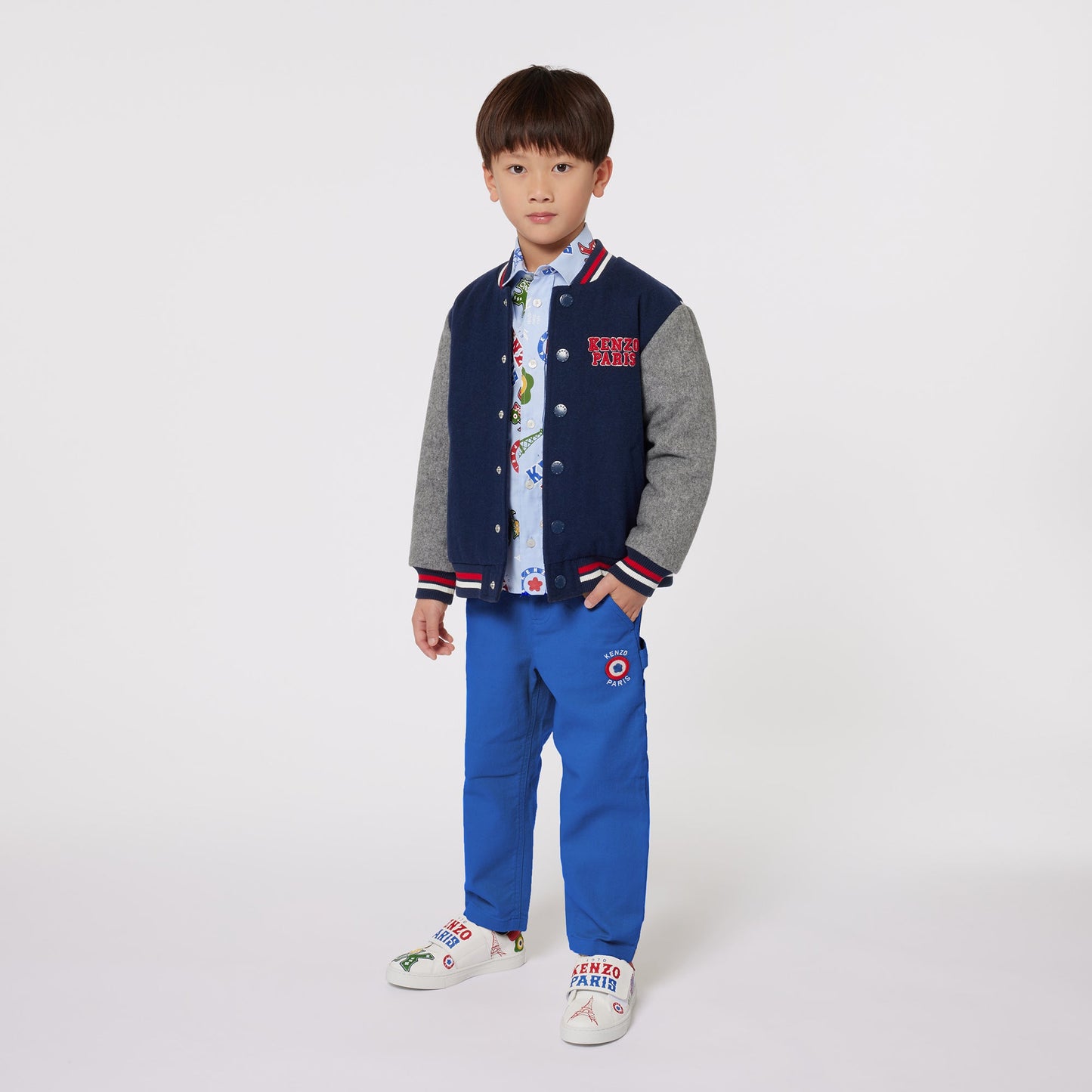 男童藏青色棉服