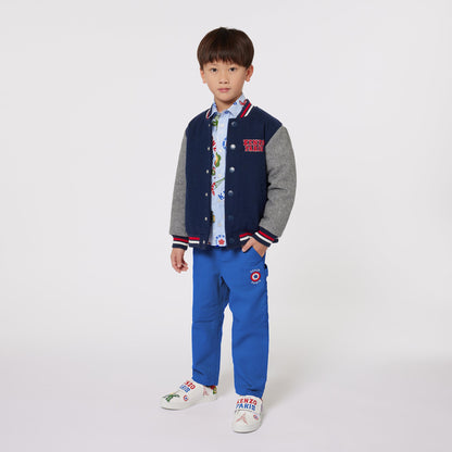 男童藏青色棉服